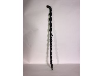 Antique Irish Black Thorn Walking Stick