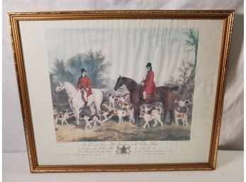 Vintage Framed Print Of Thomas Hills, Huntsman To The Old Lurry Hounds