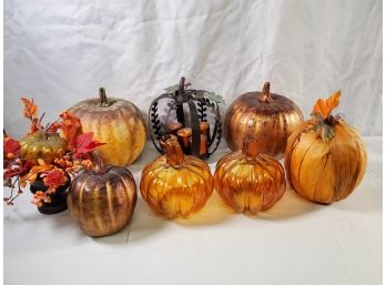 Cute Mixed Lot Of Fall & Halloween Pumpkin Decor