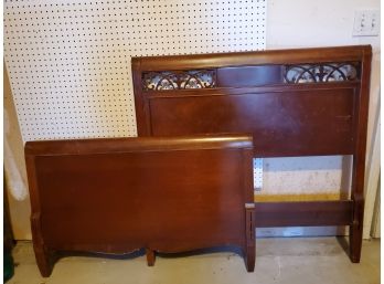 Antique Mahogany Twin Bed Frame