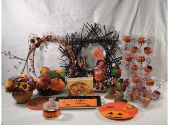 Assortment Of Halloween And Fall Decor