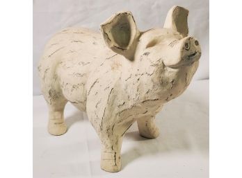 Adorable Country Pig Figurine