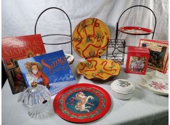 Christmas & Holiday Serving Tableware, Decor, Books, And More