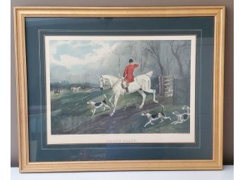 Antique Framed & Matted Color Engraving By E.g. Hester Title 'Drawn Blank' Published Oct. 1, 1879 England