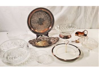 Vintage Assortment Of Formal Serving & Decorative Table Ware - Wallace, Royal Doulton, Wm Rogers