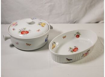 Duo Of Oven To Table Ceramic Cookware