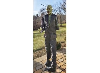 Life Size Moving  Halloween Zombie - Check Out YouTube Video Link In Description To See Him In Action!!!!