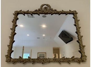 A Fine And Decorative Antique Mirror In Stylized Branch Form Carved Frame
