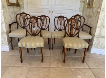 Six Antique Hepplewhite Style Dining Chairs, Paid $9400