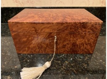 Exquisite Burl Wood Dresser Box