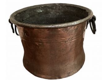 Large Hand Hammered Copper Pot/ Planter