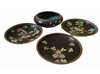 Antique Chinese Cloisonne Group