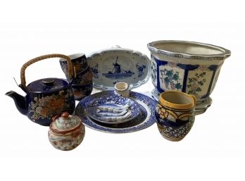Blue & White Ceramic Lot