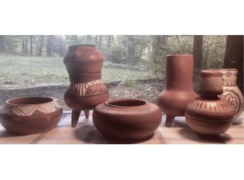 Lot Of  Mexican Folk Art Pottery