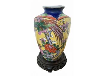 Vintage Japanese  Lusterware Porcelain Vase