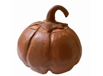Rustic Ceramic Covered Pumpkin Bowl By Sue Rosner