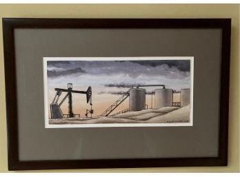 Signed Original Artist Proof 'Our Energy Future'  Watercolor & Ink (N)