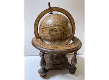 Vintage Old World Mapa Mundo Wood Globe