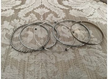Five Silvered Bangles - Lot #23