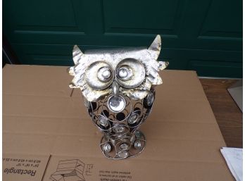 Metal  And Wire  Owl Sculpture