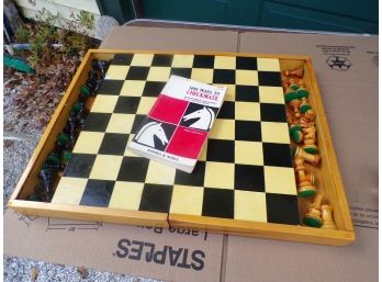 Folding Chess Board With 32 Figures