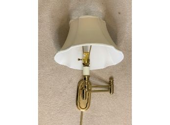 Brass Swing-Arm Wall Lamp