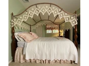 Traditional, Good Quality Four-Poster Canopy Bed, Full