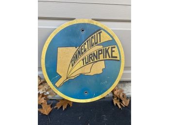 Vintage Original Connecticut Turnpike Highway Sign