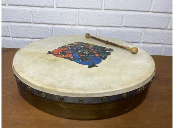 Authentic, Vintage Hand-crafted Bodhran Frame Drum