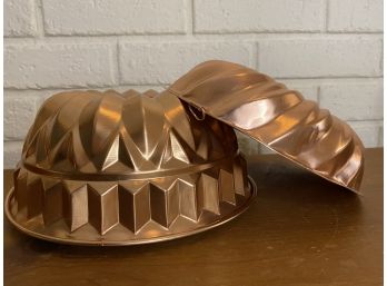 Pair Of Copper Toned Molds