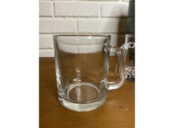 Clear Glass Handled Coffee Mugs