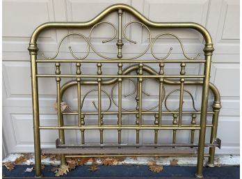 Vintage Brass Bed Frame, Queen
