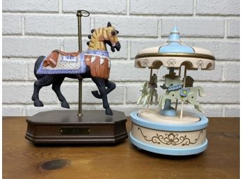 Charming, Musical Carousel Horses