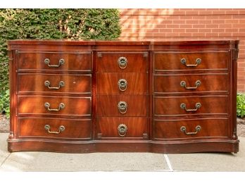 Regency Style Mahogany Wood Dresser