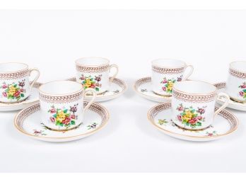 Tiffany & Co. Spode 'GRESHAM' Demitasse Cups And Saucers