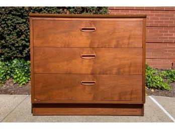 Mid Century Modern Walnut 3-Drawer Chest By Lane Furniture