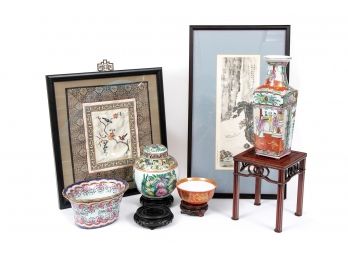 Lot Of Oriental Decor Items