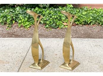 Solid Brass Cast Vintage Shoe-Shine Stands