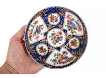 Royal Worcester Dr. Wall Period Hand Painted 18th Century Plate