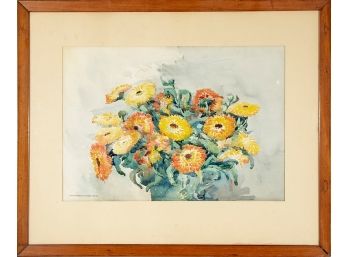 Margaret Howell Graham Flower Bouquet Watercolor Painting