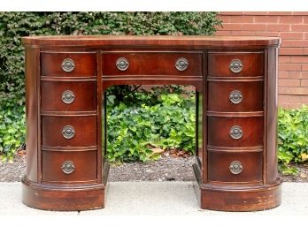 Mahogany Kidney Dressing Table