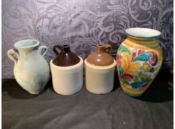 Antique Jugs And Vase Lot  (JG15)