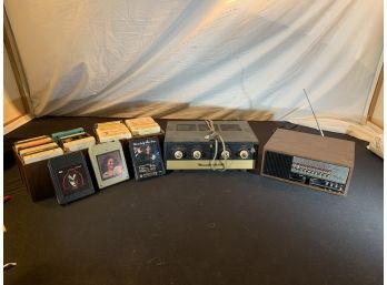 Vintage Electronics & 8 Tracks Music Lot (JD03)