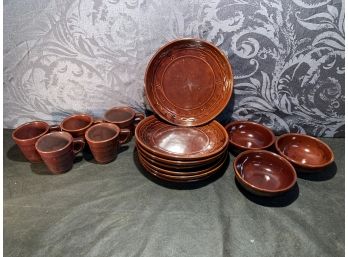 Vintage Mar-crest Clay Dishes  (JG09)