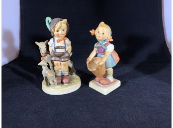 Child W/ Lambs & Basket Holder Hummel Pieces (SB19)