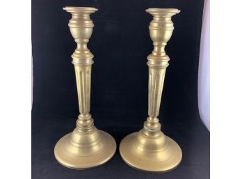 2 Brass Candle Holders(NL8)