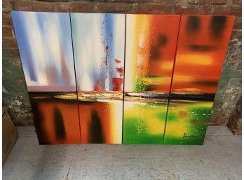 4 Panel Splatter Painting (MB16)