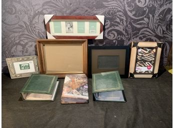 5 Picture Frames And 3 Photo Albums (JG25)