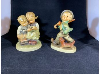 2 Kids Schooling & Walking W/ Dog Hummel Pieces (SB26)