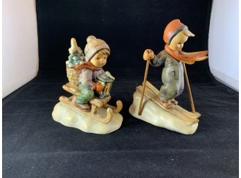 2 Skiing Figures Hummel Pieces (SB11)